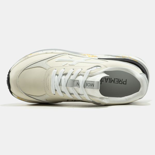 Кросівки Premiata Moerun Beige White 23649 фото