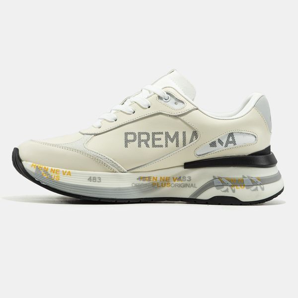 Кросівки Premiata Moerun Beige White 23649 фото