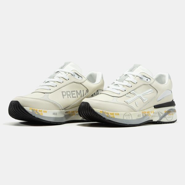 Кросівки Premiata Moerun Beige White 23649 фото