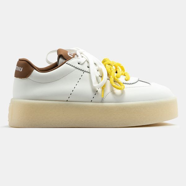 Кеди Miu Miu Worn Out Dirty White Brown 20089 фото