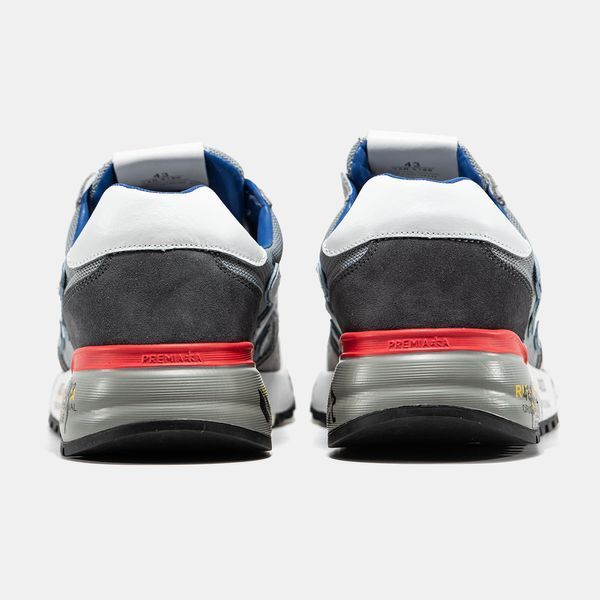 Кросівки Premiata Mick Grey White Blue Red 20723 фото