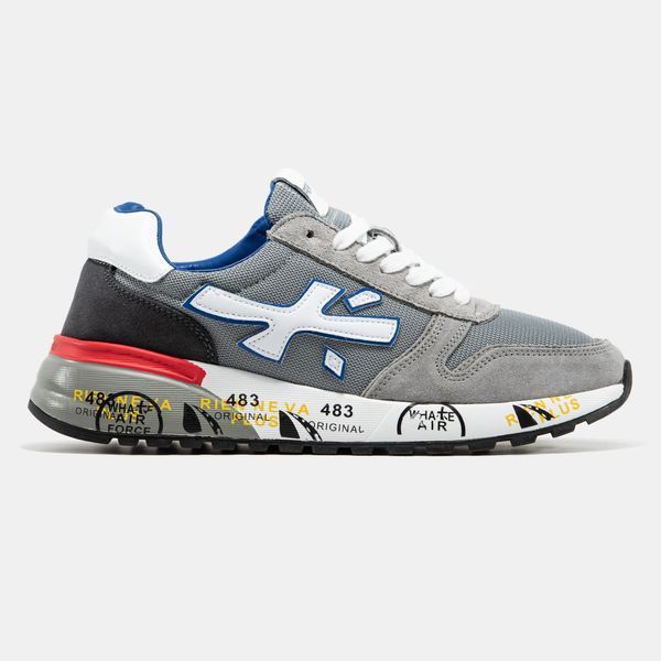 Кросівки Premiata Mick Grey White Blue Red 20723 фото