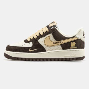 Кросівки Nike Air Force 1 x Undefeated Brown Beige 24173-41 фото