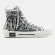 Кеди Dior B23 Sneakers High Black White 06832-39 фото 5