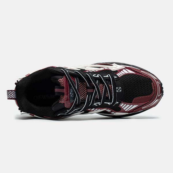Кросівки OFF-WHITE Be Right Back Burgundy 21610 фото