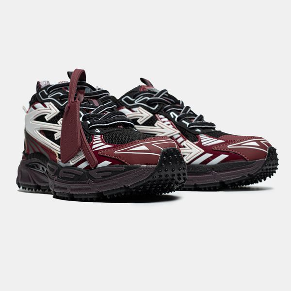 Кросівки OFF-WHITE Be Right Back Burgundy 21610 фото