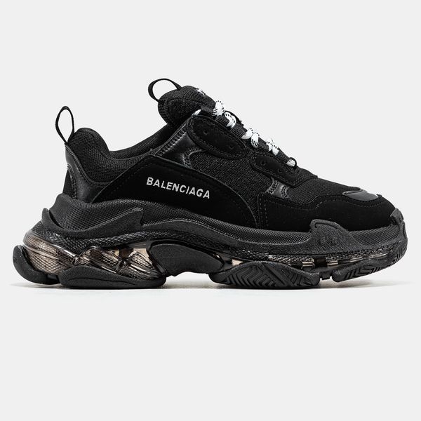 Кросівки Balenciaga Triple S Clear Sole Black 03368-38 фото